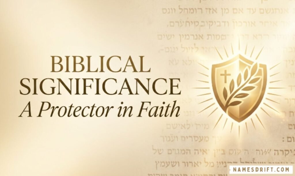 Biblical protector in faith themed image for Liam article.