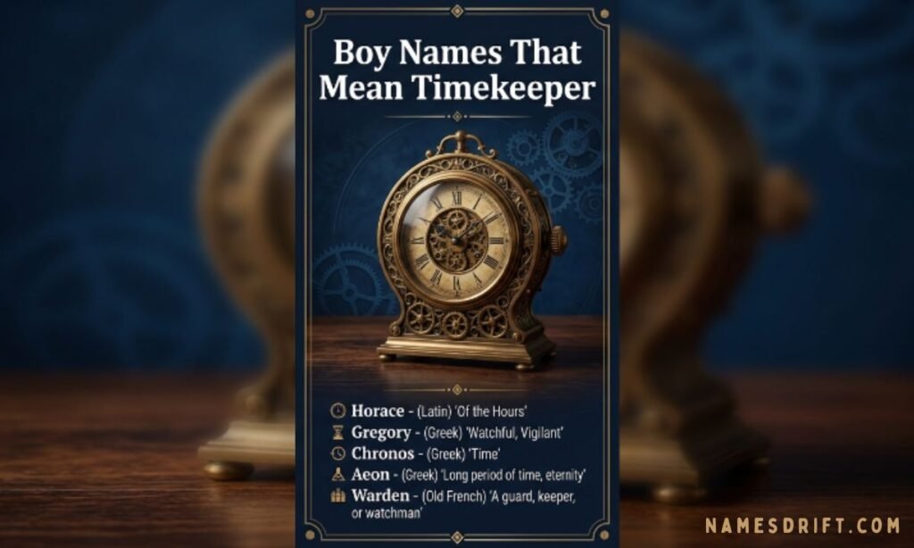 Boy Names That Mean Timekeeper Image
