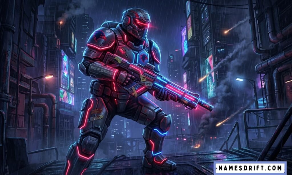 Gaming destroyer names illustration