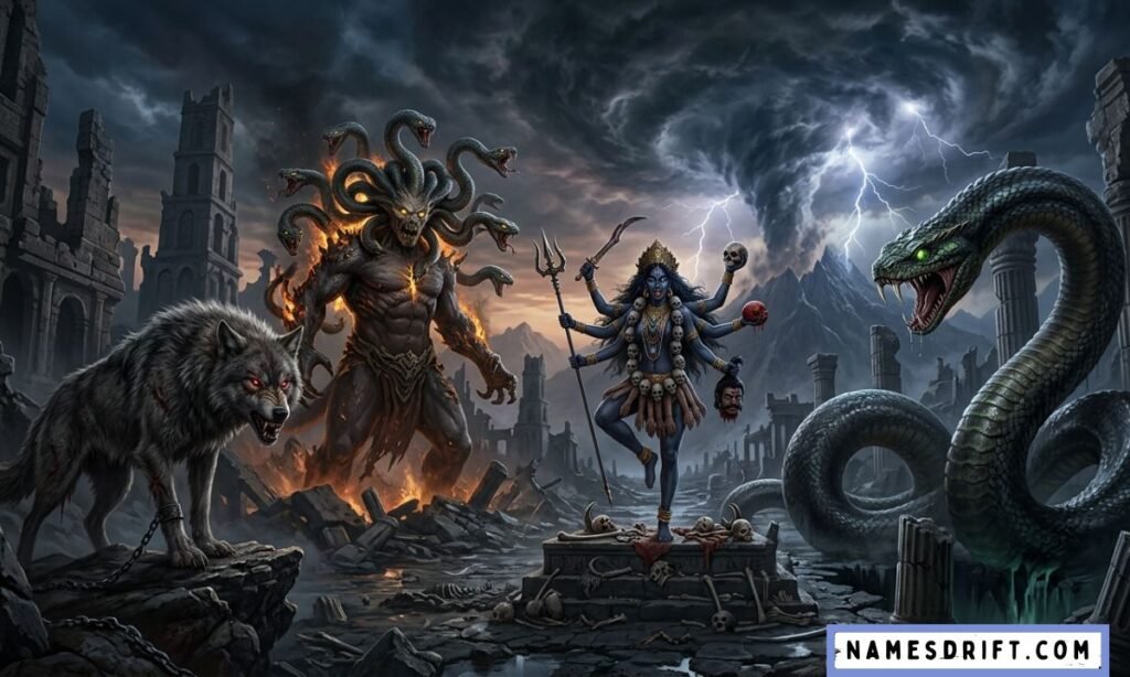 Mythological destroyer names artwork