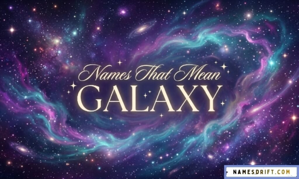 Galaxy-inspired image for names that mean galaxy.