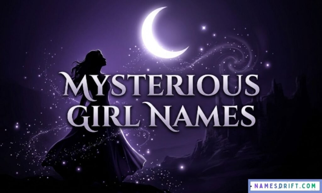Moonlit mysterious girl names aesthetic image