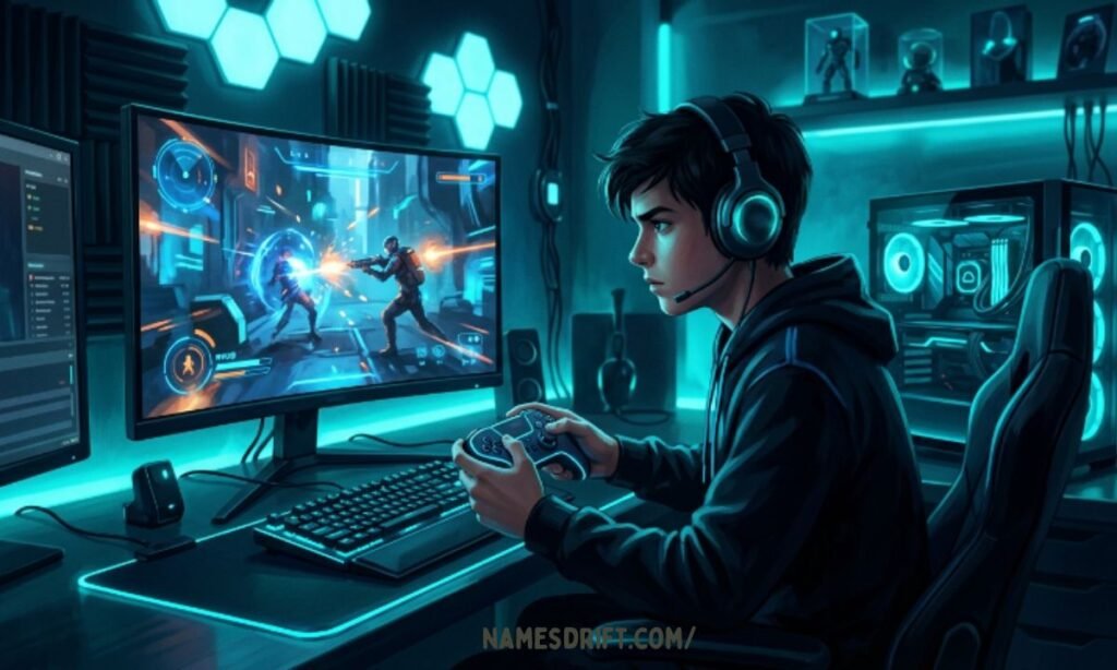 Boy gamer PS5 username ideas setup