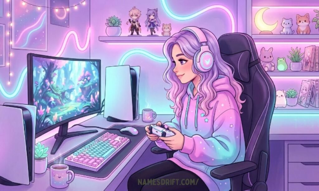 Girl gamer aesthetic PS5 username ideas image