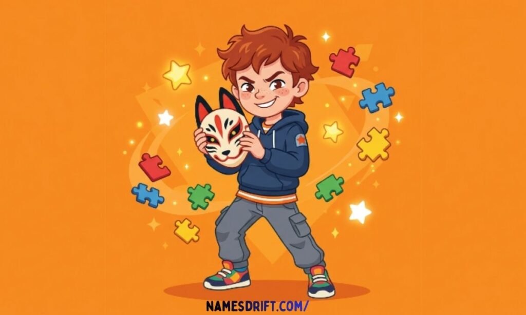 Cartoon male trickster character symbolizing clever and witty boy names
