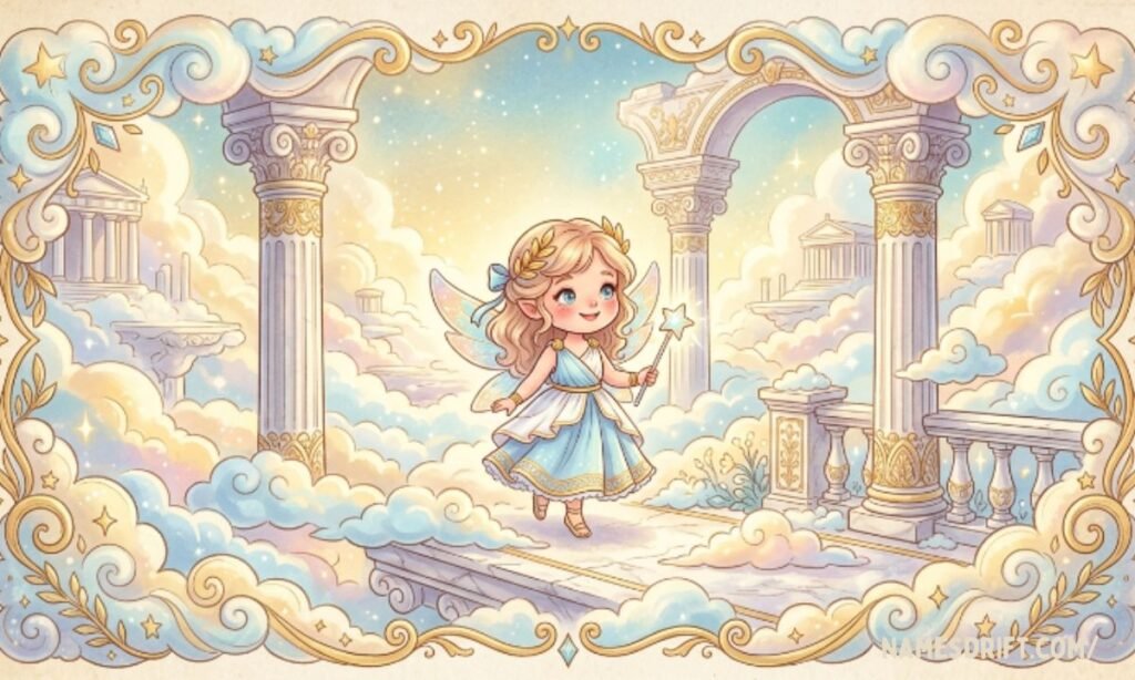 Greek mythology inspired cloud names illustration
