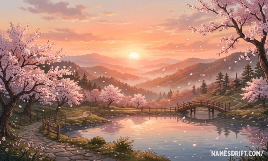 Japanese names that mean dawn and sunrise