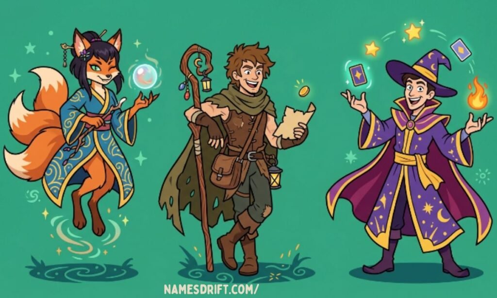 Fantasy trickster characters inspired by mythology and folklore

