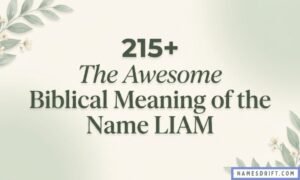 215+ The Awesome Biblical Meaning of the Name Liam featured image with elegant floral background.
