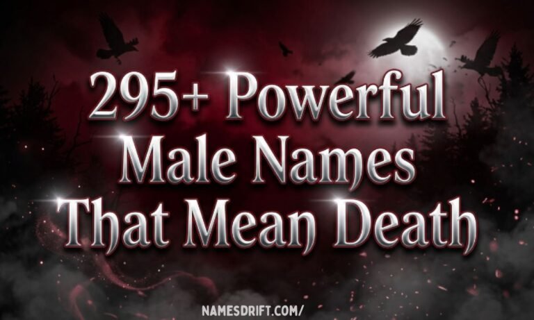 Dark fantasy feature image for powerful male names that mean death and darkness