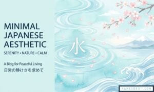 Beautiful Japanese names meaning water featured image with ocean-inspired aesthetic background
