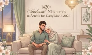 Loving Arab couple with elegant title Husband Nicknames in Arabic for Every Mood 2026