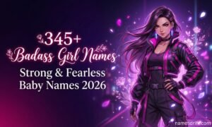 Badass girl names featured image with fearless anime-inspired female character