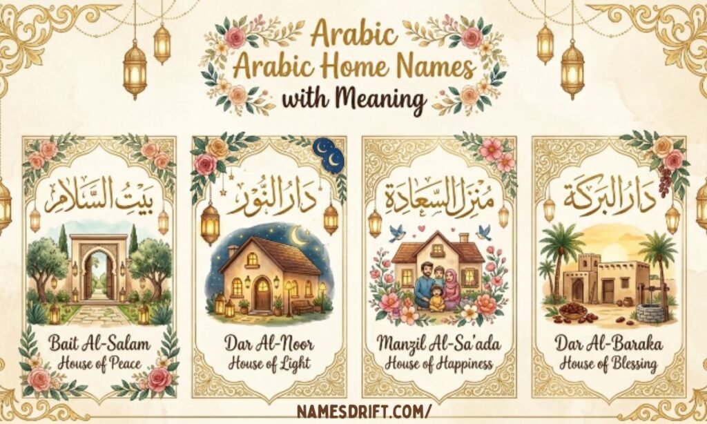 Arabic home names with meaningful house naming ideas
