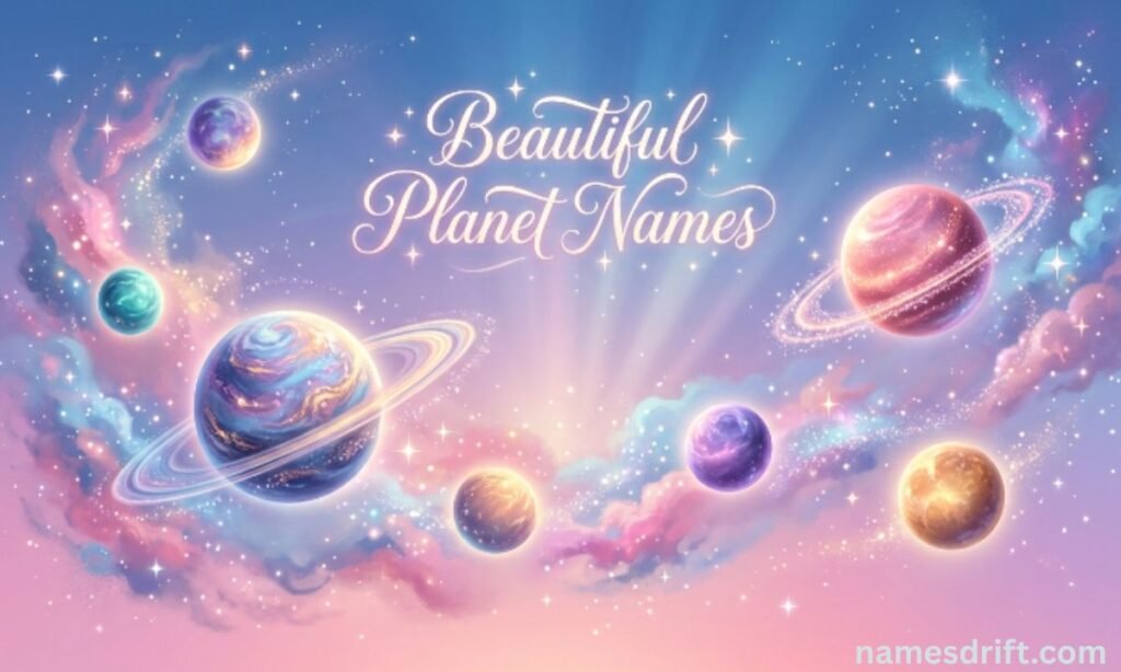 Beautiful Planet Names illustration
