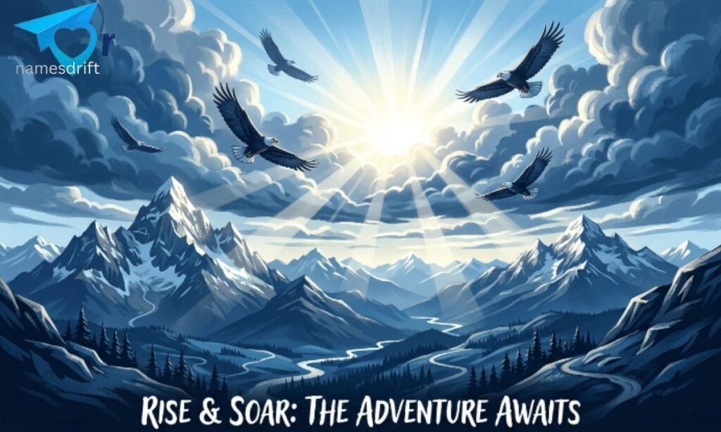 Mountain landscape with open sky representing strong masculine sky names.