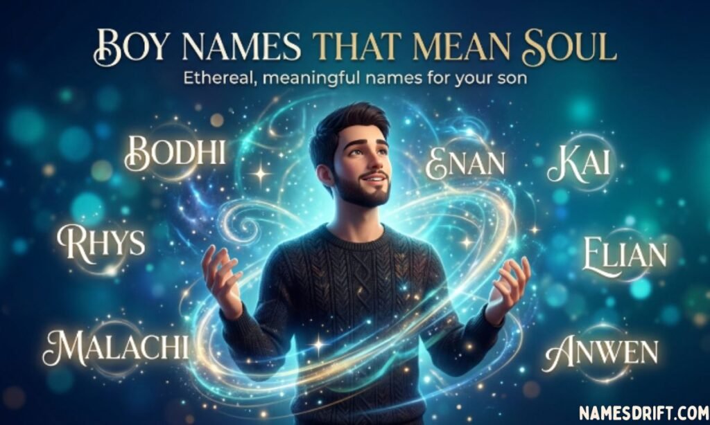  Boy names that mean soul with spiritual masculine theme
