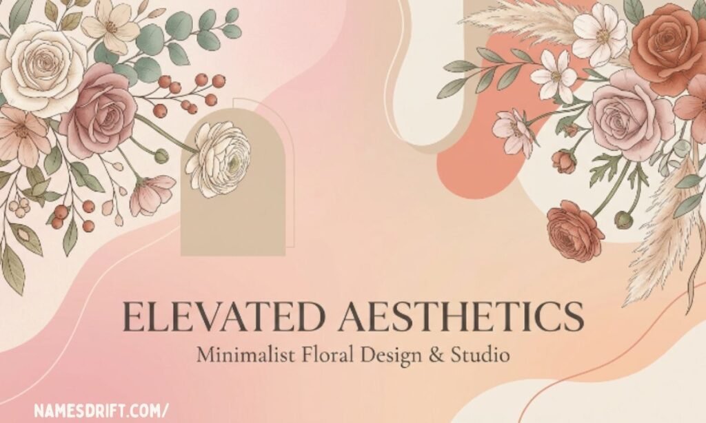 Modern gender-neutral names inspired by pink tones and soft aesthetics.