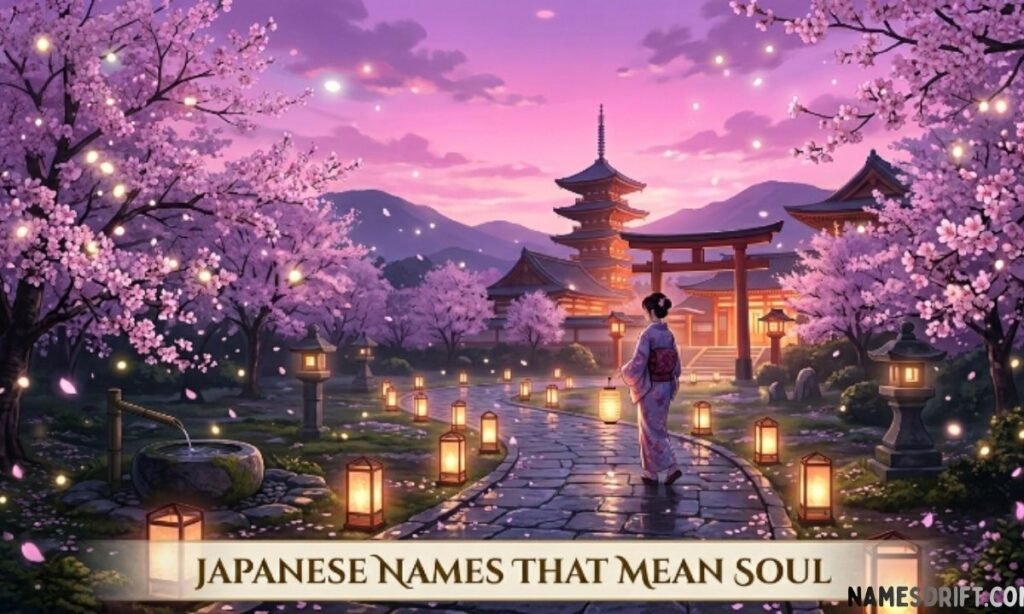  Japanese names that mean soul with cherry blossom spiritual theme
