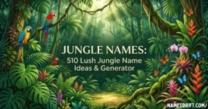 Jungle Names 510 lush jungle name ideas and generator featured image with tropical rainforest background