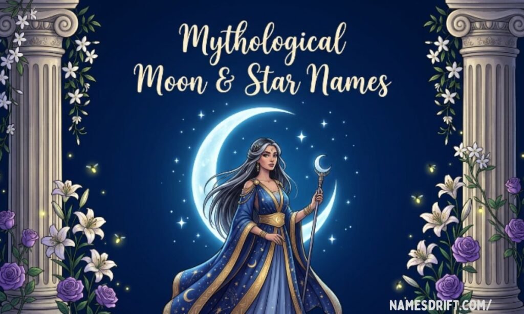 Mythological moon and star inspired names