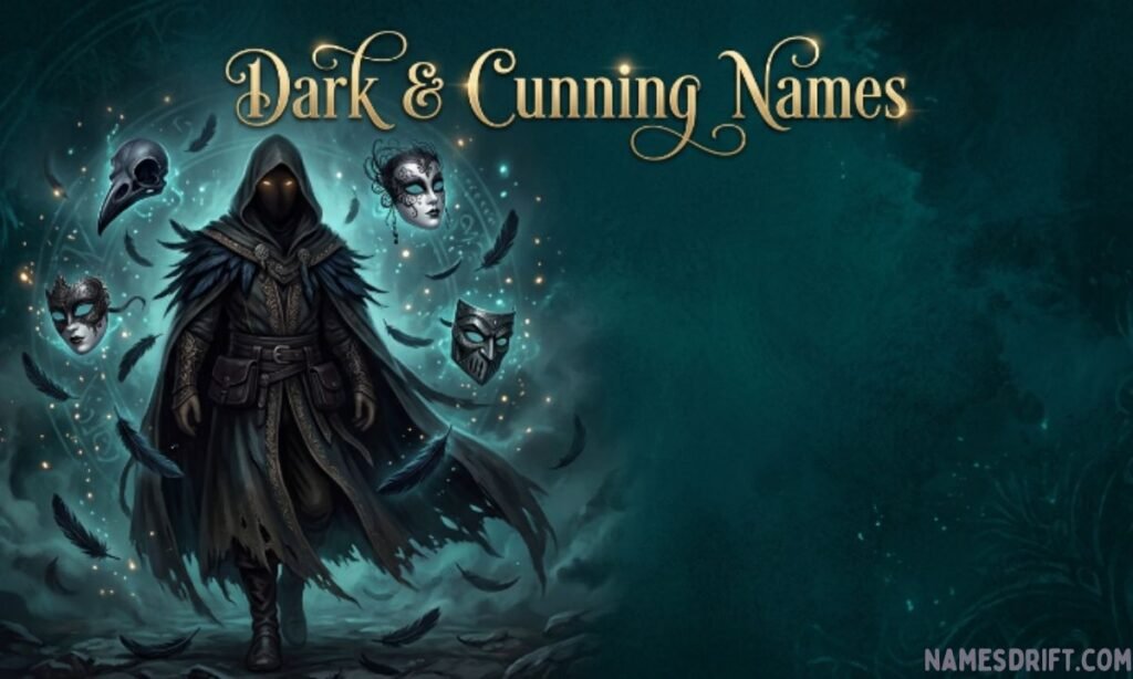  Names That Mean Deceiver with mysterious fantasy-inspired visuals.
