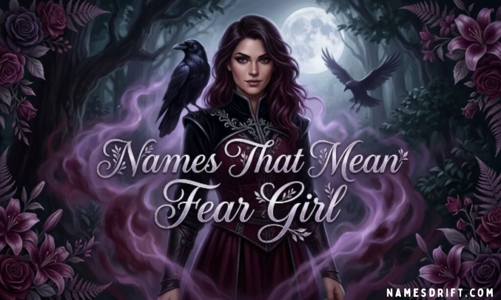 names that mean fear girl fantasy female character illustration
