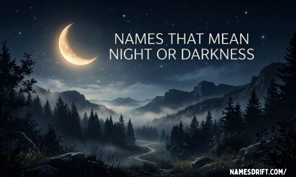 names that mean night or darkness
