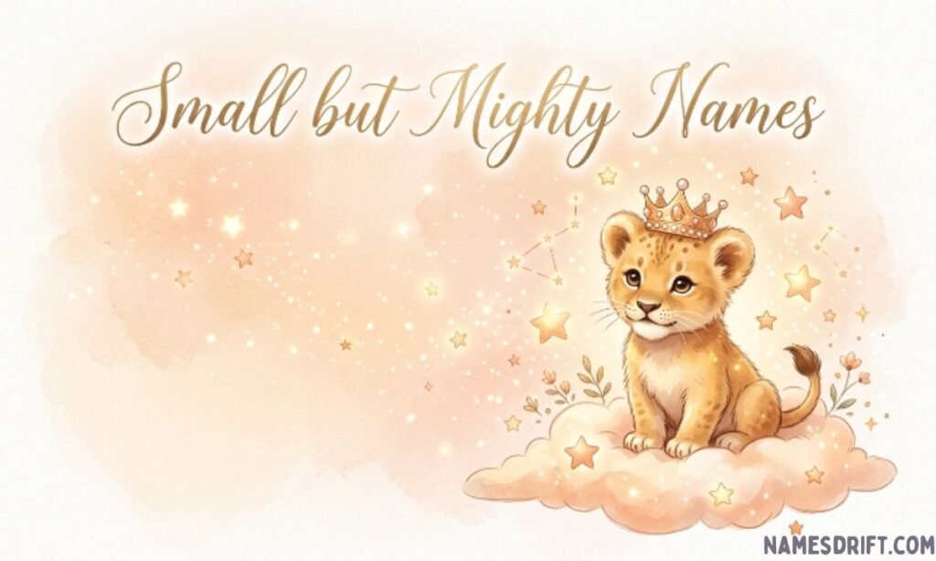 Small but mighty names represented through symbolic illustrations of strength.
Powerful names that prove greatness comes in all sizes.
