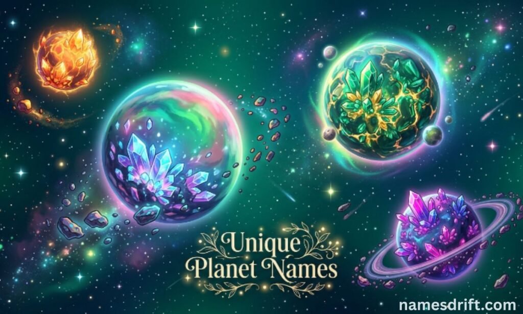 Unique Planet Names illustration
