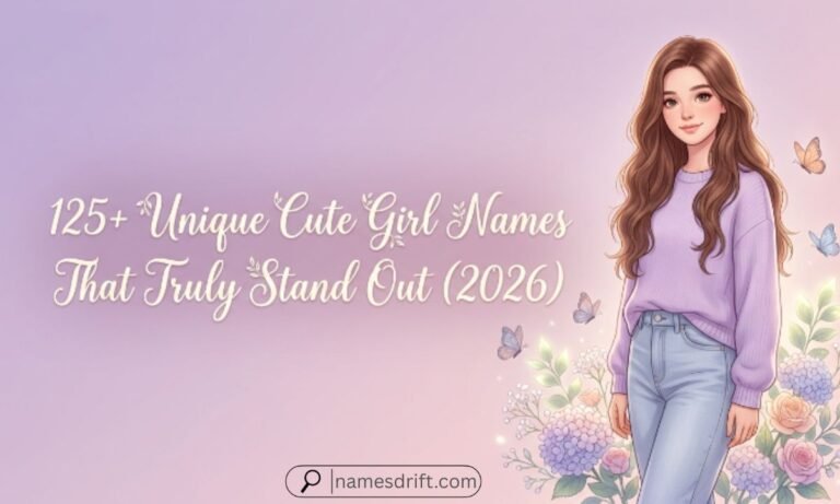 125+ Unique Cute Girl Names That Truly Stand Out with meanings and origins