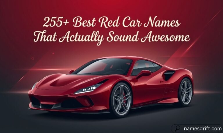 Best Red Car Names featured an image with a stylish red sports car.