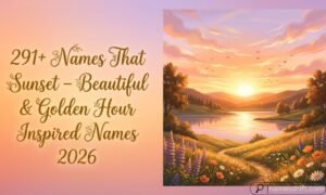 291+ Names That Mean Sunset – Beautiful & Golden Hour Inspired Names 2026