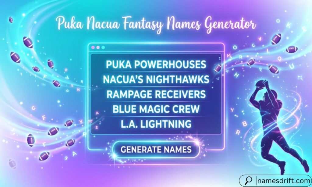 Puka Nacua fantasy names generator illustration