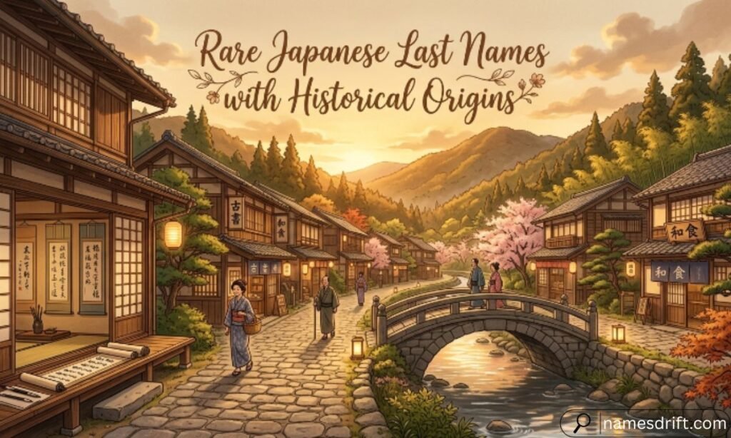 Rare Japanese Last Names with Historical Origins artwork