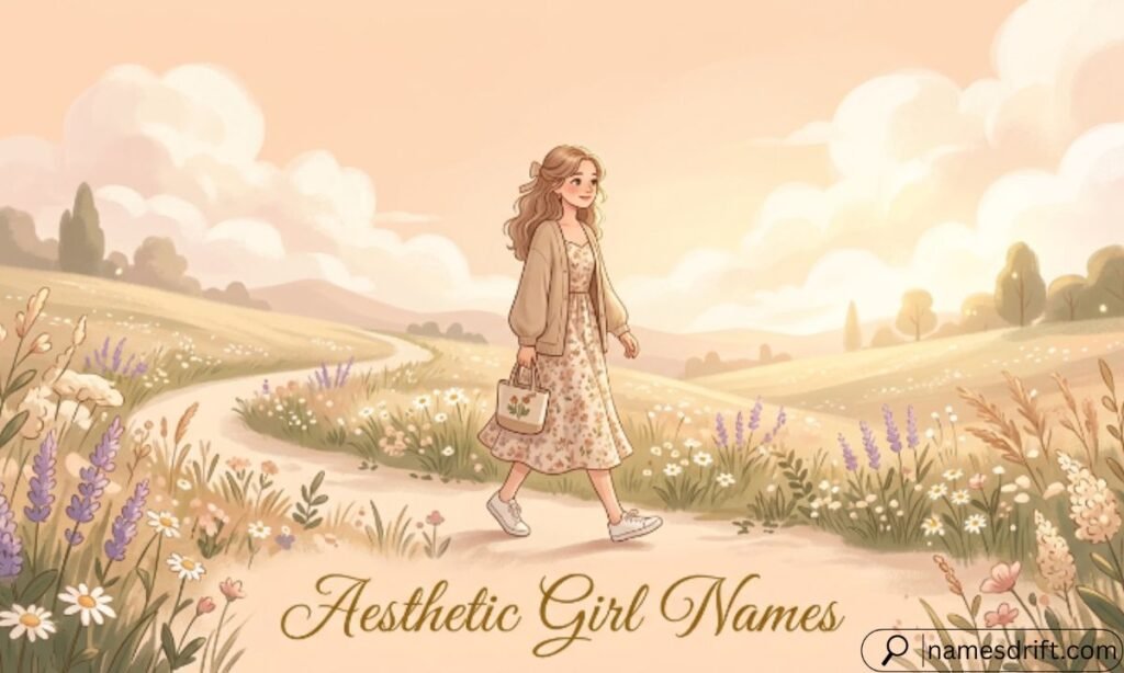 Aesthetic Unique Cute Girl Names with elegant meanings
