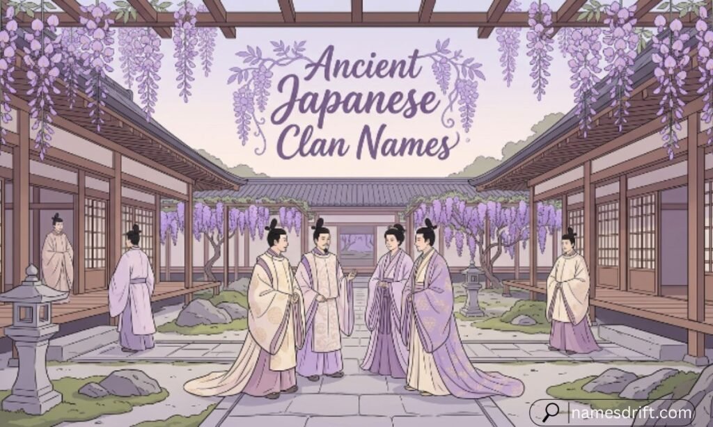 Ancient Japanese clan leaders and noble family names