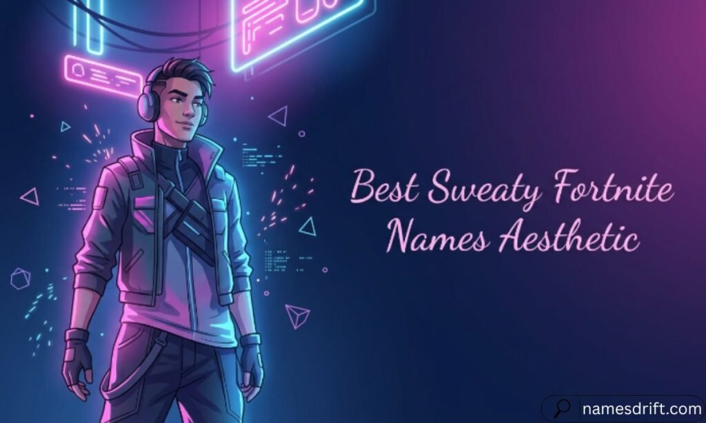 Best Sweaty Fortnite Names Aesthetic illustration