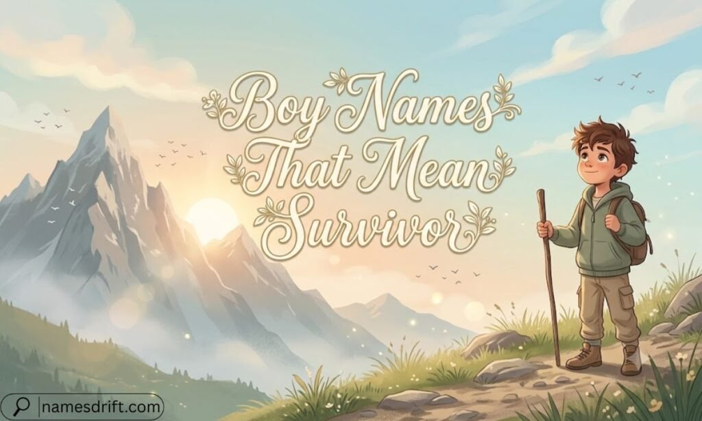 Boy names that mean survivor image