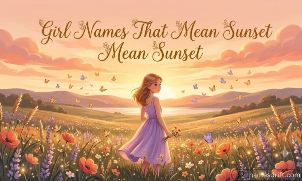 Girl Names That Mean Sunset