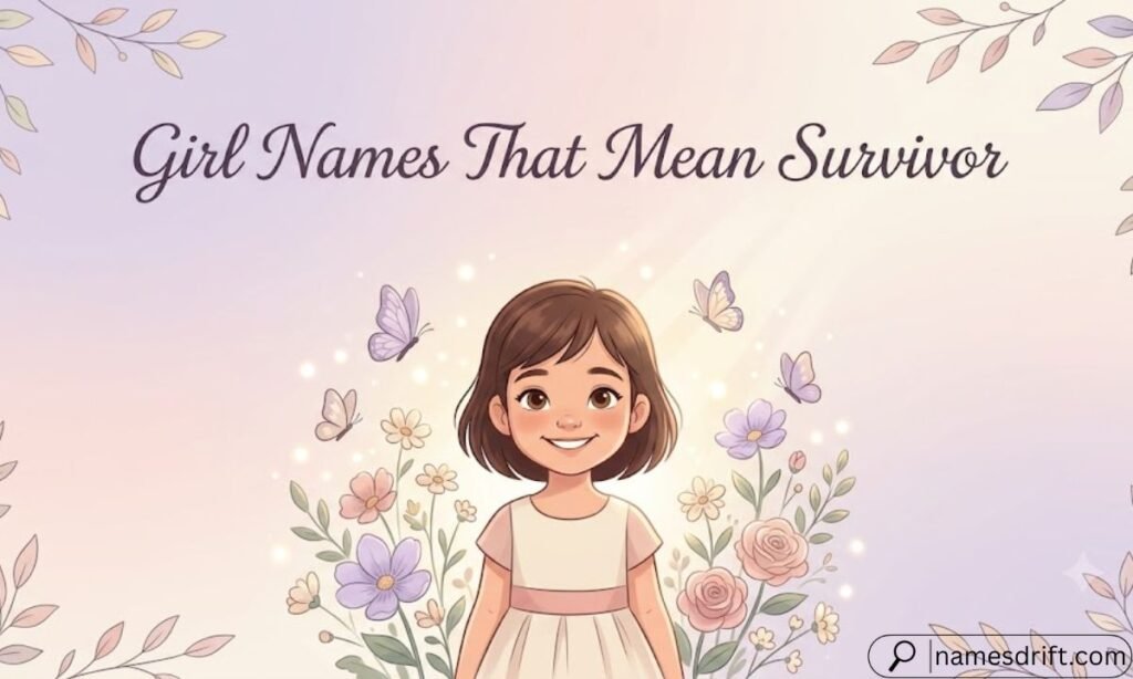 Girl names that mean survivor illustration