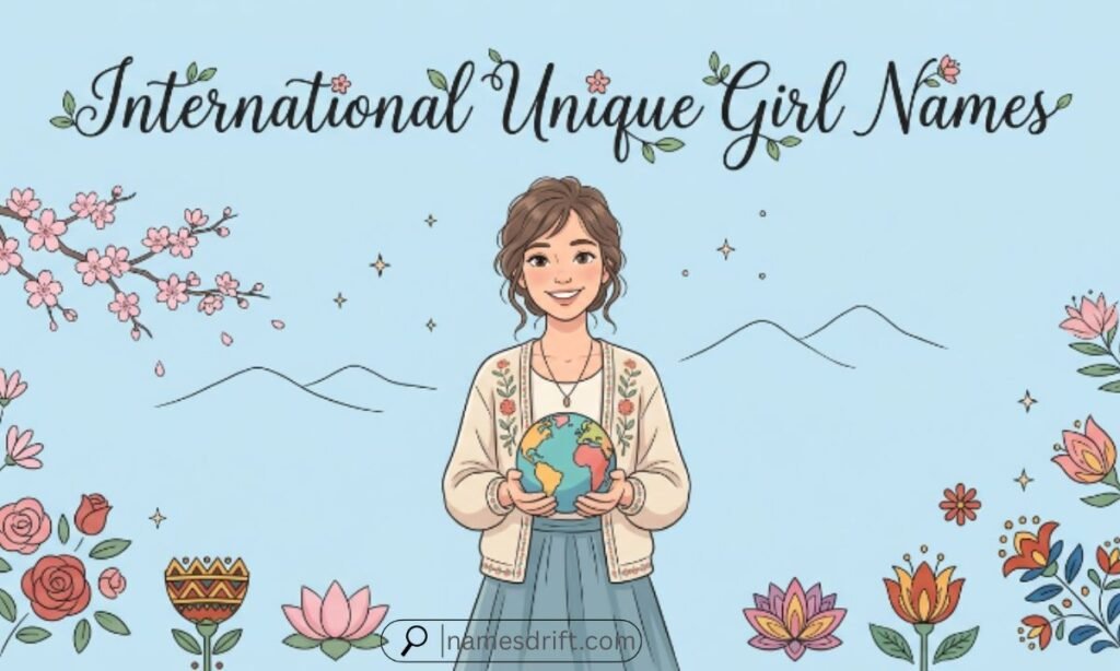 International Unique Cute Girl Names from around the world
