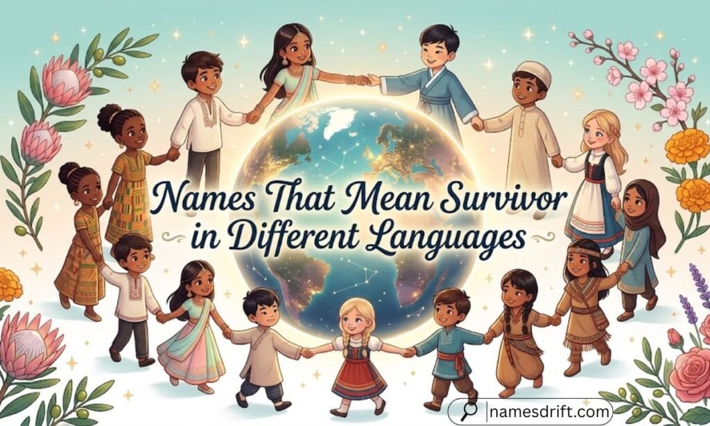 International survivor names illustration