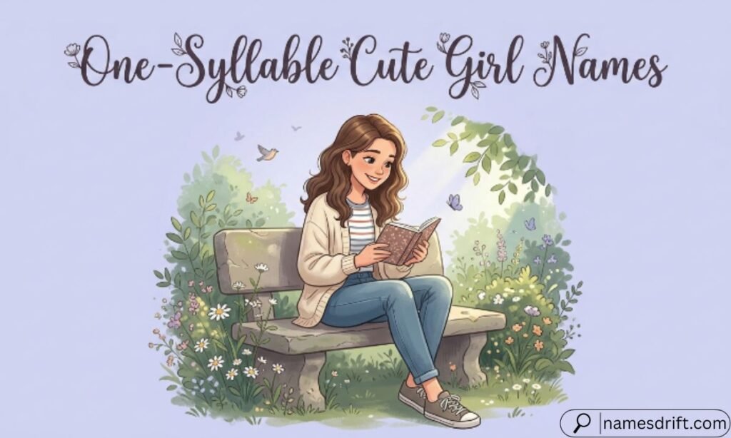 One-Syllable Short Cute Girl Names list with meanings