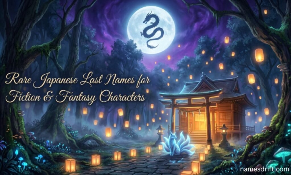 Rare Japanese Last Names for Fiction & Fantasy Characters artwork