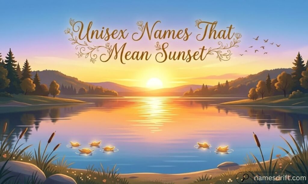 Unisex Names That Mean Sunset