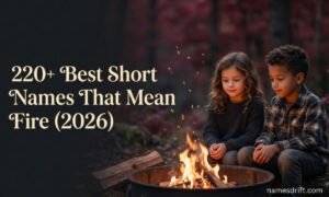 220+ short names that mean fire for babies, girls, boys, and characters