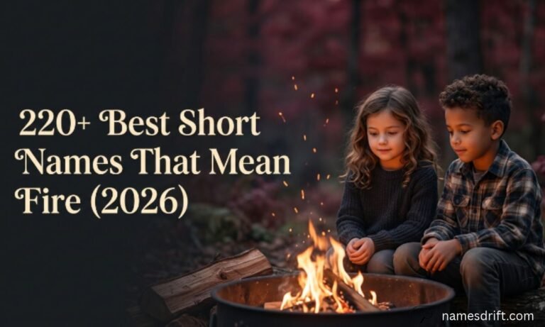 220+ short names that mean fire for babies, girls, boys, and characters