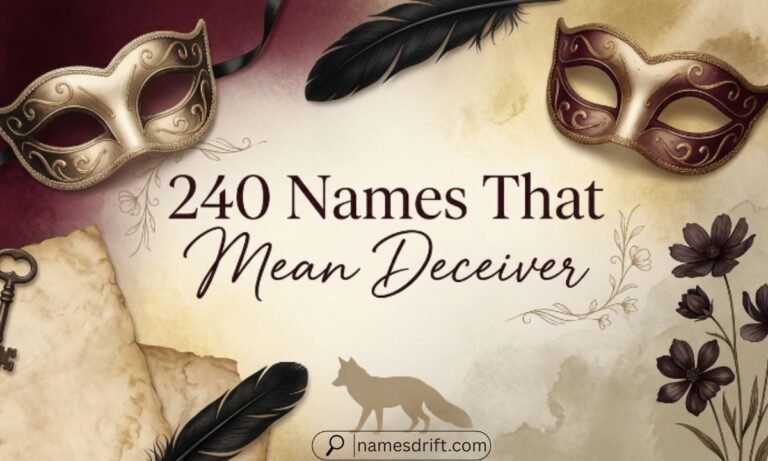 240 names that mean deceiver list