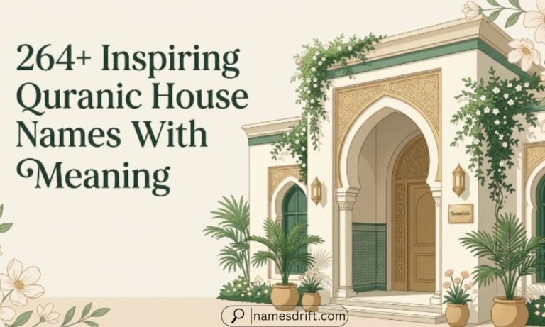 264+ Quranic House Names with meaning for Muslim homes